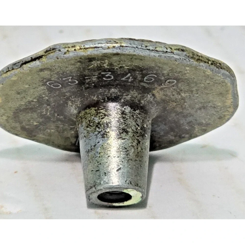 4 Vintage National Lock Antique Gold 1-1/2" Rope Braid Furniture Knob 63-3469 - Picture 10 of 14